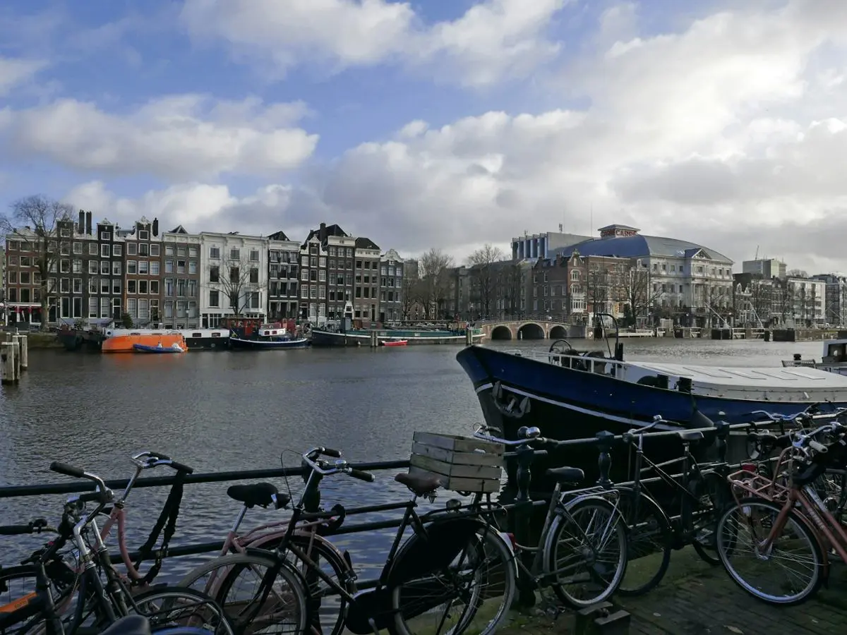 View from the bank of the Dutch river