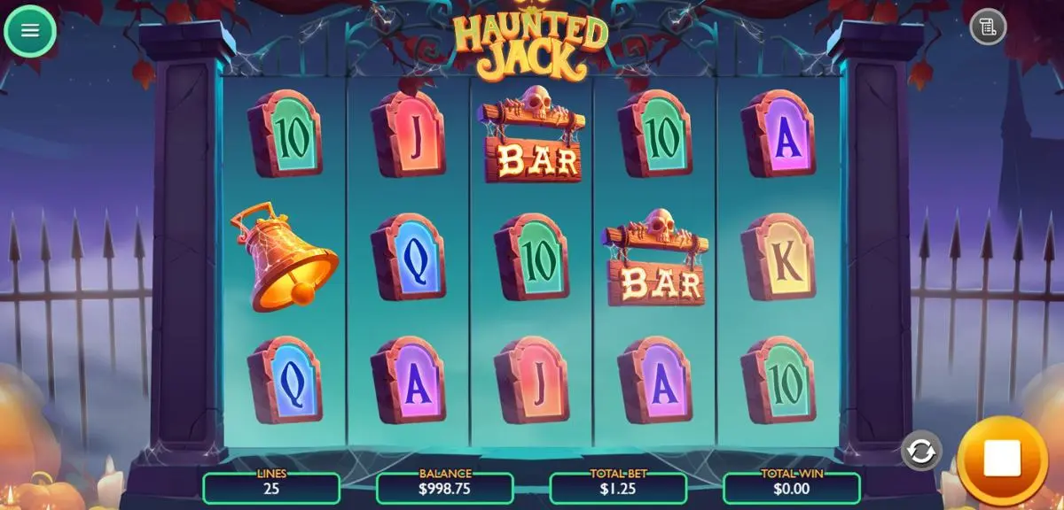 The Haunted Jack slot machine from Vibra Gaming