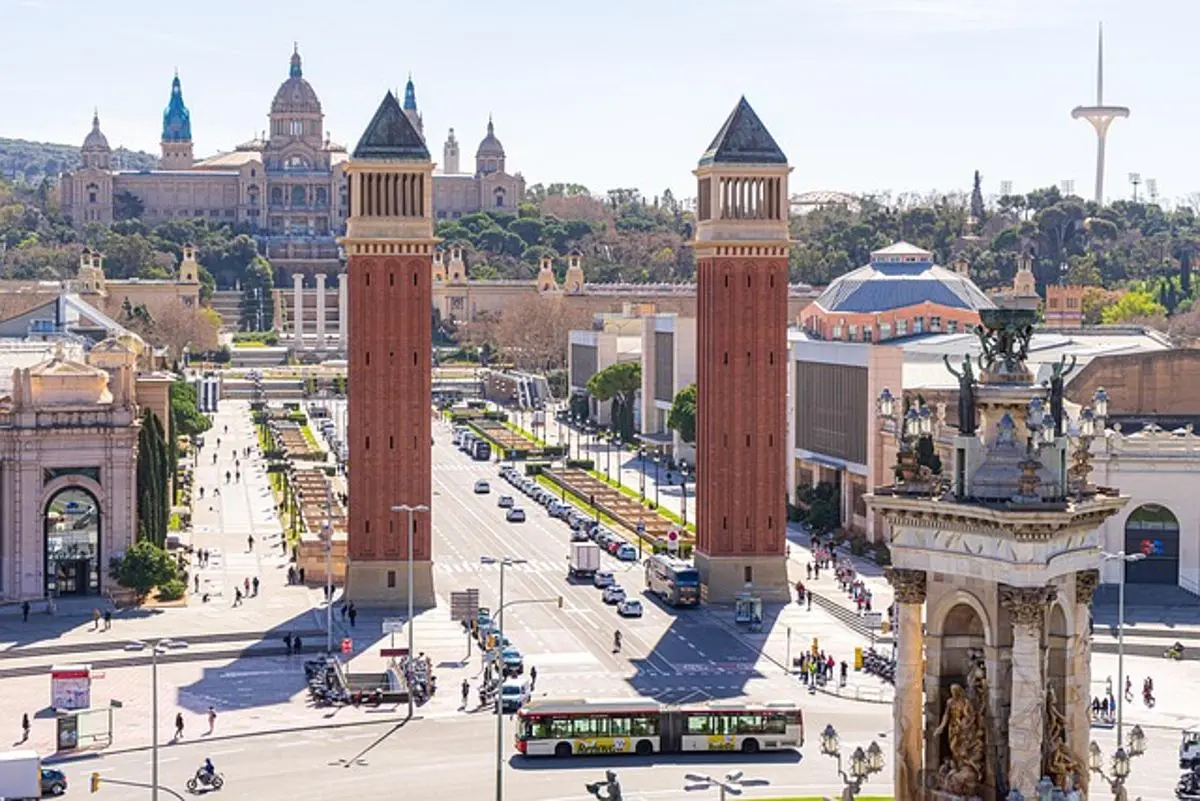 Towers of the city of Barcelona